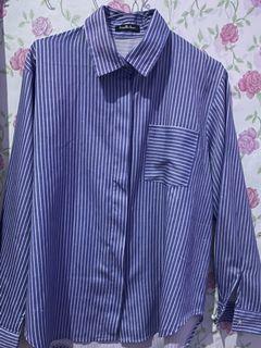 Kemeja stripe blue rosellacloset
