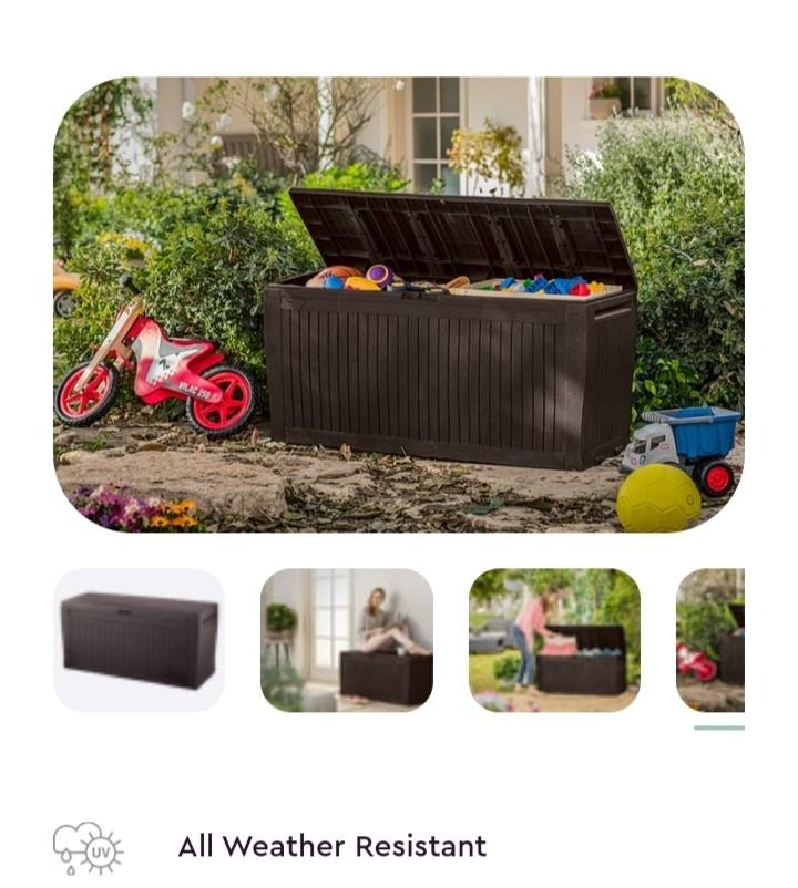 Keter storage box, Furniture & Home Living, Outdoor Furniture on Carousell