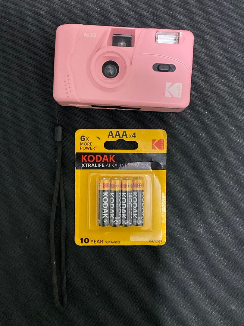 kodak m35 film camera pink, Photography, Cameras on Carousell