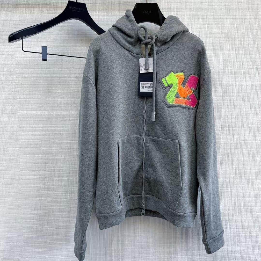 Louis Vuitton 2022 Embroidered Graffiti Hoodie w/ Tags - Grey Sweatshirts &  Hoodies, Clothing - LOU698911