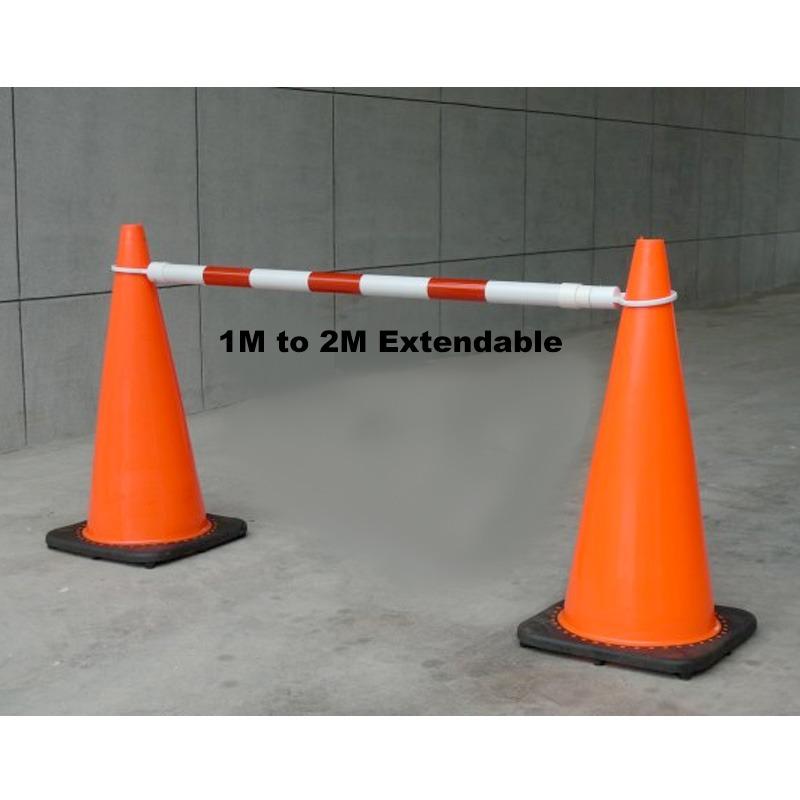 LEAP PVC Safety Cone Pole Extendable Length Adjustable Plastic Cone
