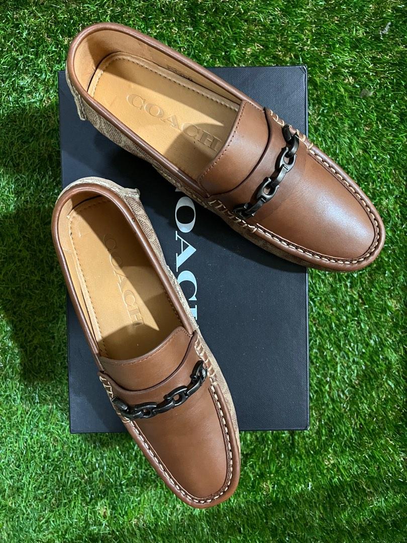 Men's coach signature loafers sale