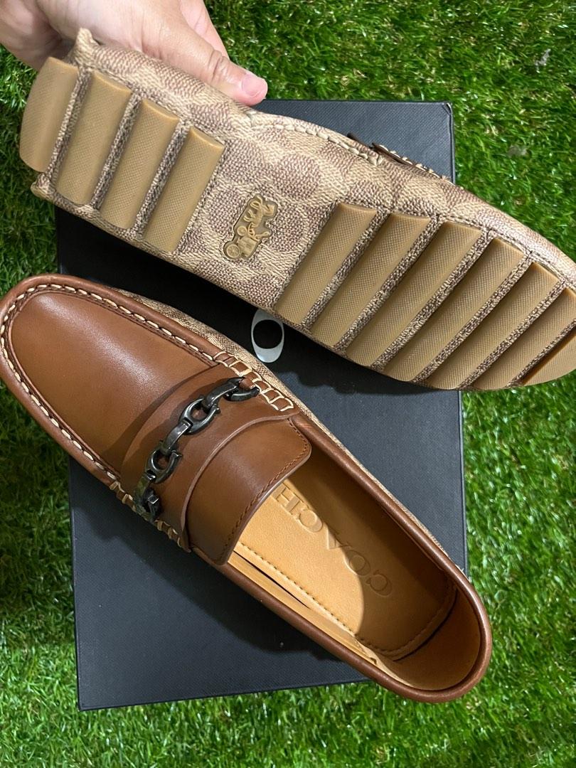 Loafer COACH Crosby Driver with Signature Chain