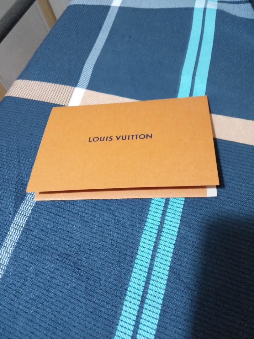 LV gift card , receipt holder, 🎀, Luxury, Accessories on Carousell