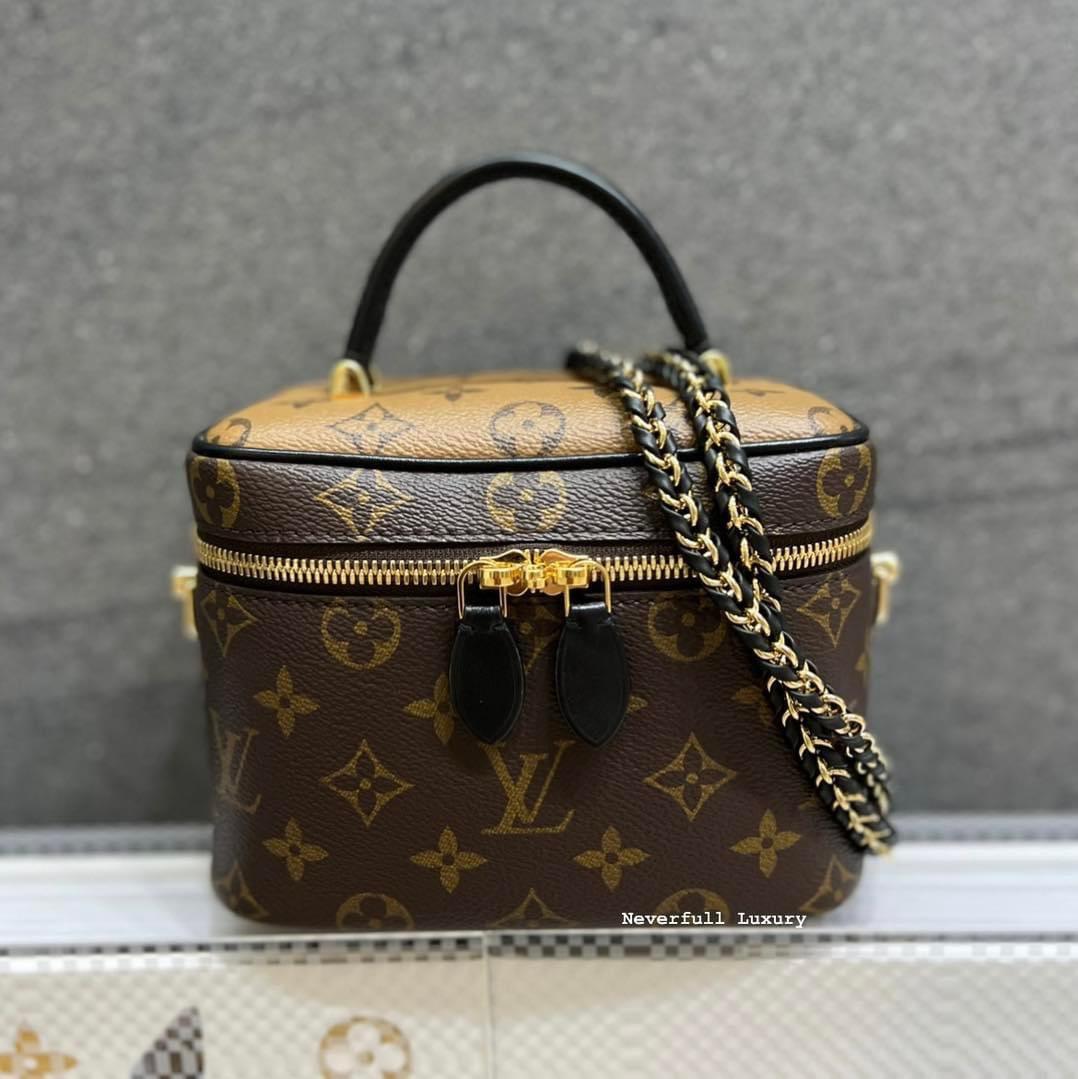 LOUIS VUITTON Monogram Reverse Canvas Vanity PM Bag, Luxury, Bags & Wallets  on Carousell