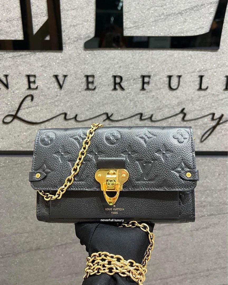Louis Vuitton Vavin WOC Noir Monogram Empreinte Leather Bag