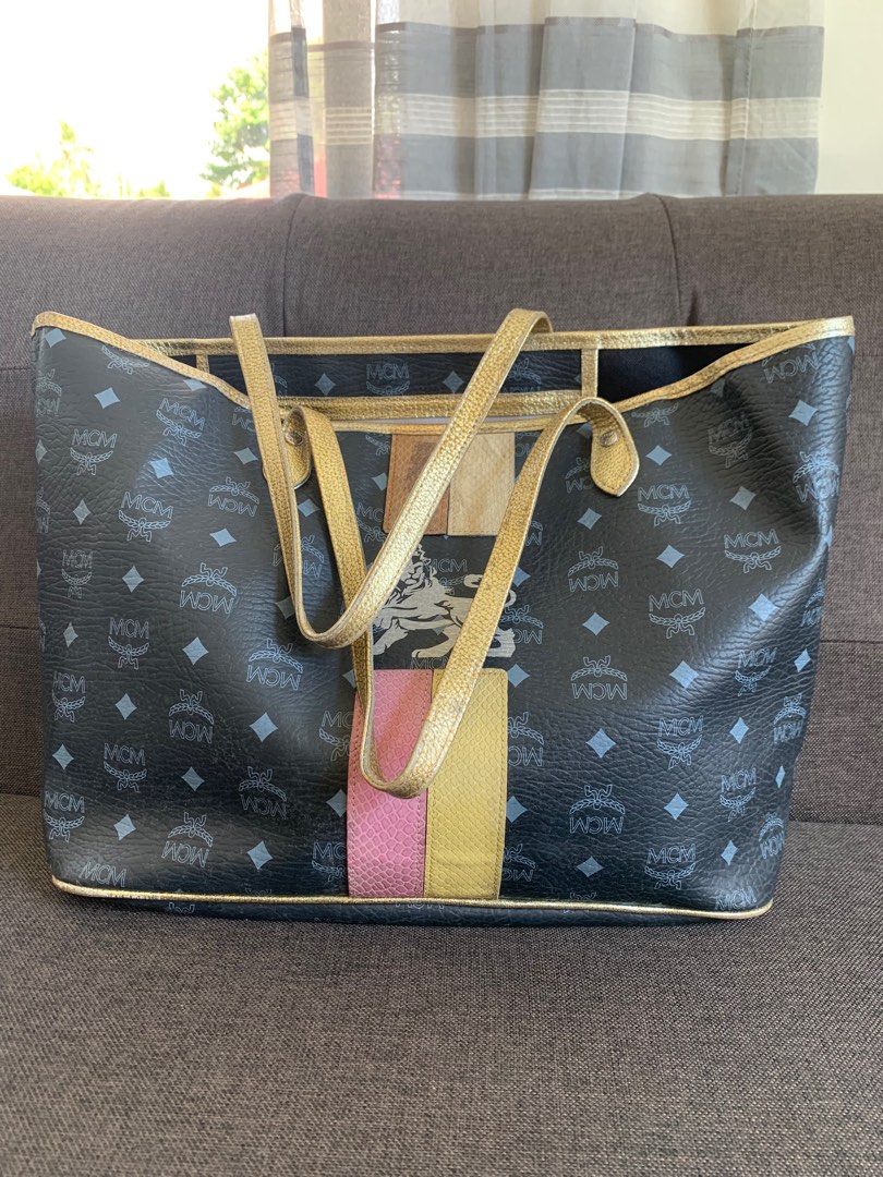 MCM tote bag, Luxury, Bags & Wallets on Carousell