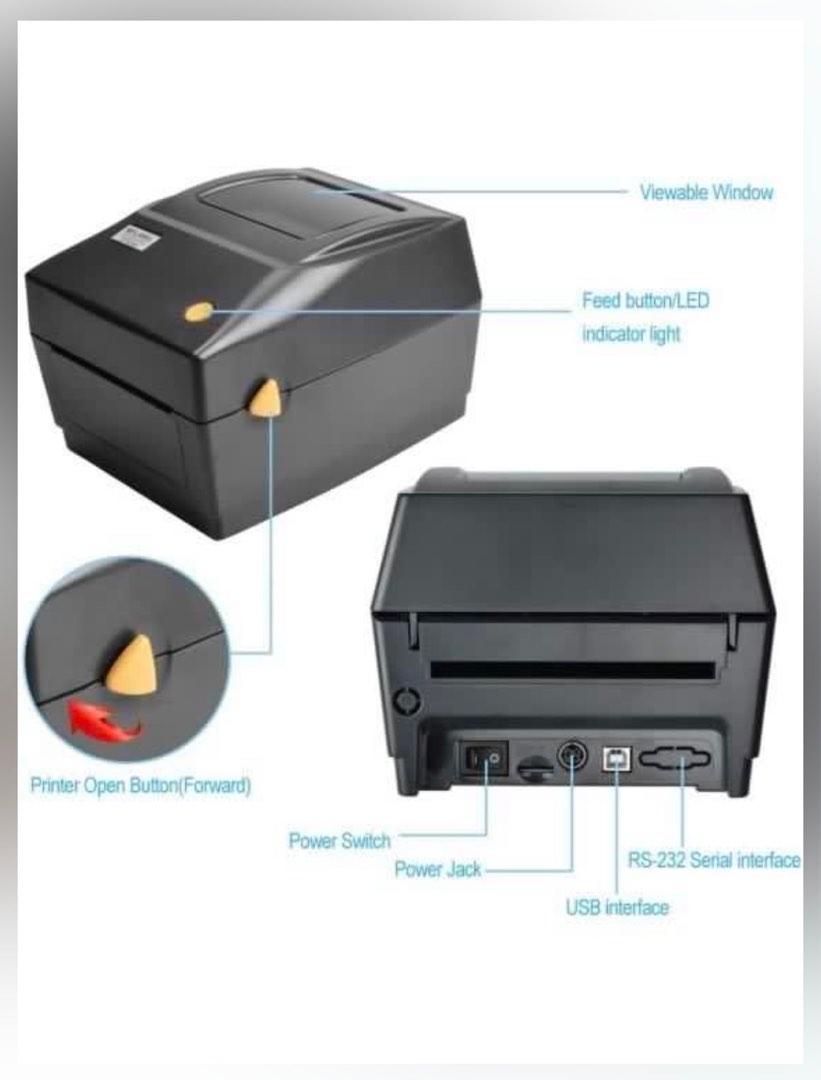 Label Printer 4x6 Thermal Printer, Commercial Direct Thermal High Speed Usb  Port Label Maker,barcode Express Label Printing Machine