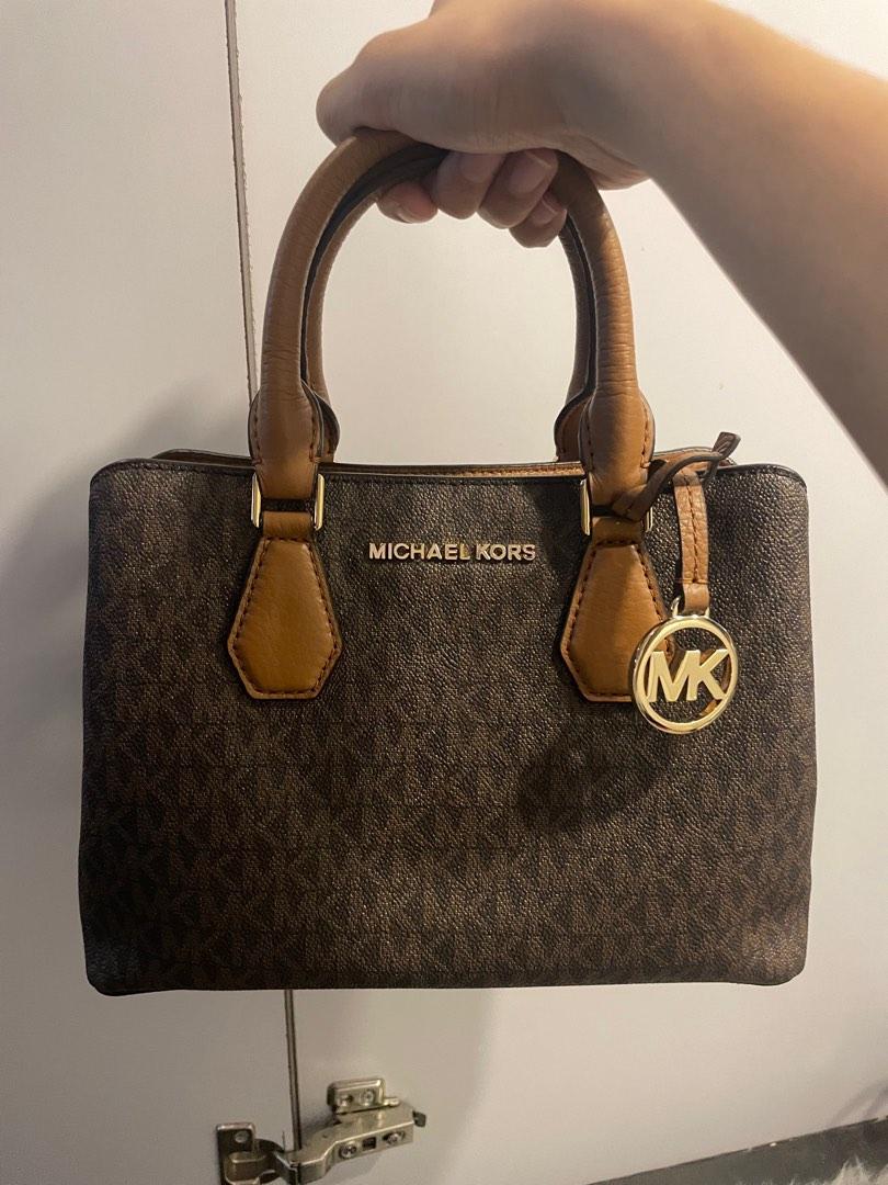 Michael Kors Camille Satchel in Brown Acorn