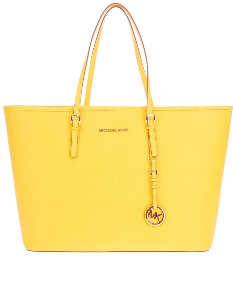 Yellow michael outlet kors bag