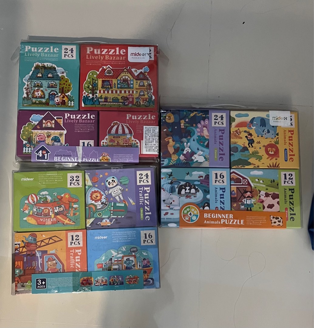 Mideer kids jigsaw puzzle sets ( 3 sets for $20), Hobbies & Toys, Toys ...