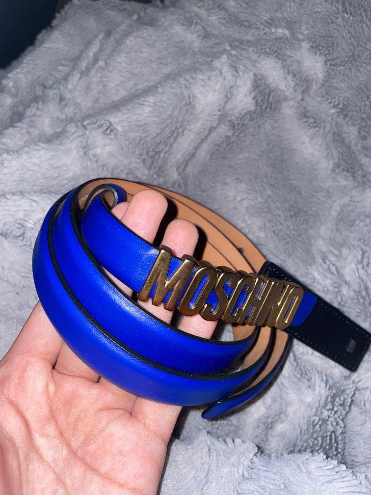 Moschino blue belt shop