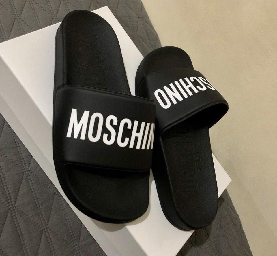 moschino slides red