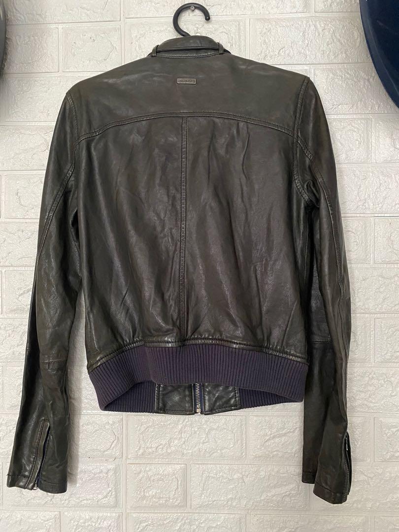 Motorcycle jacket leather, Women's Fashion, Coats, Jackets and