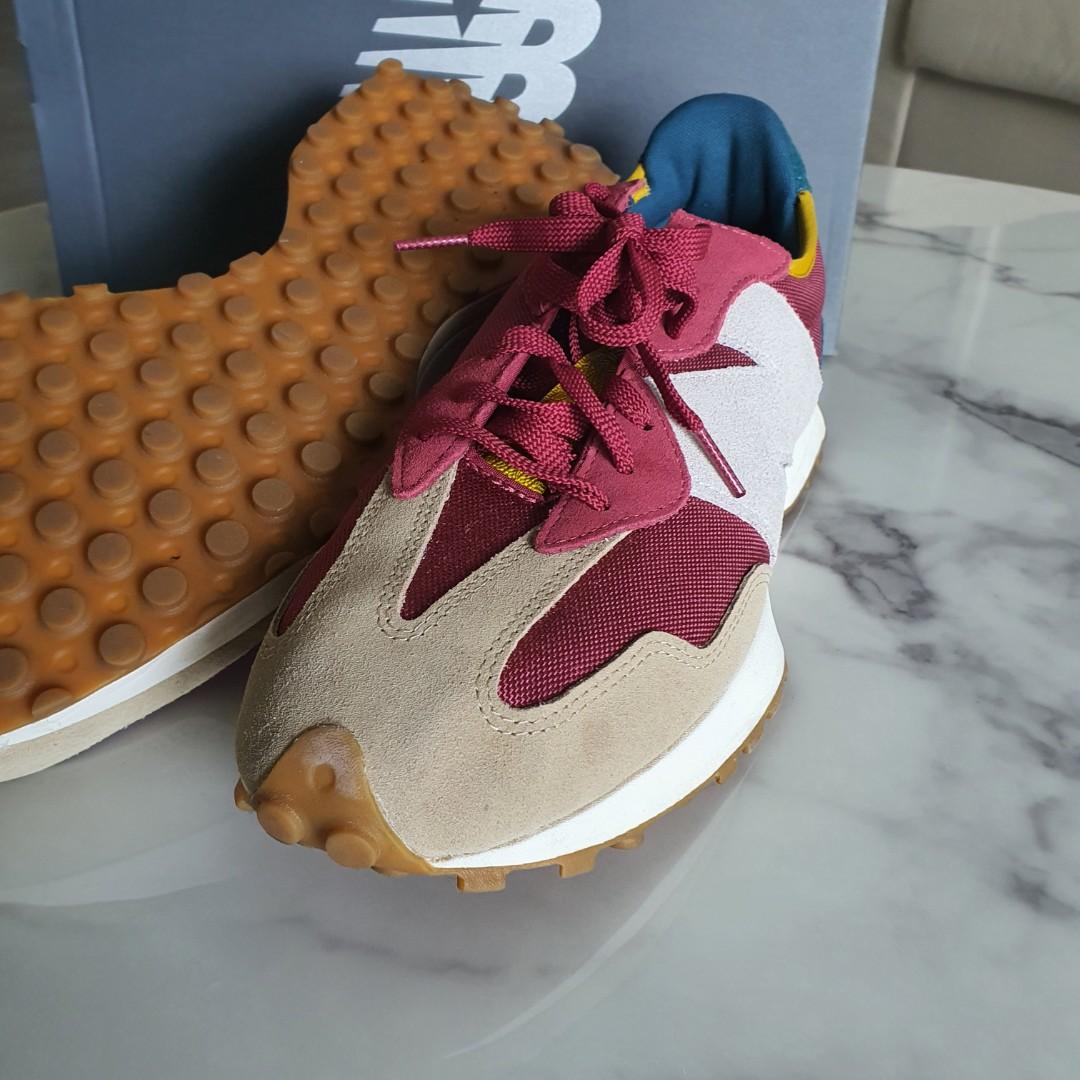 New Balance 327 Bordeaux Tan Teal Size 12 US, Men's Fashion, Footwear,  Sneakers on Carousell