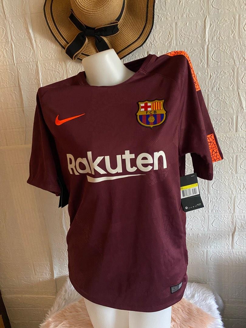 RARE Nike FC Barcelona Barca Academy Maroon Soccer Jersey Fan Tee Shirt  Small