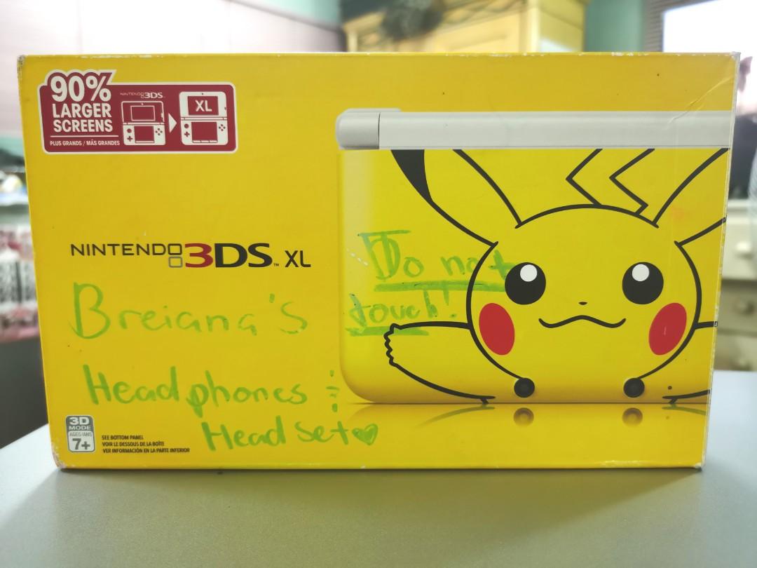 Nintendo 3DS XL Pikachu Limited Edition for sale, Video Gaming, Video