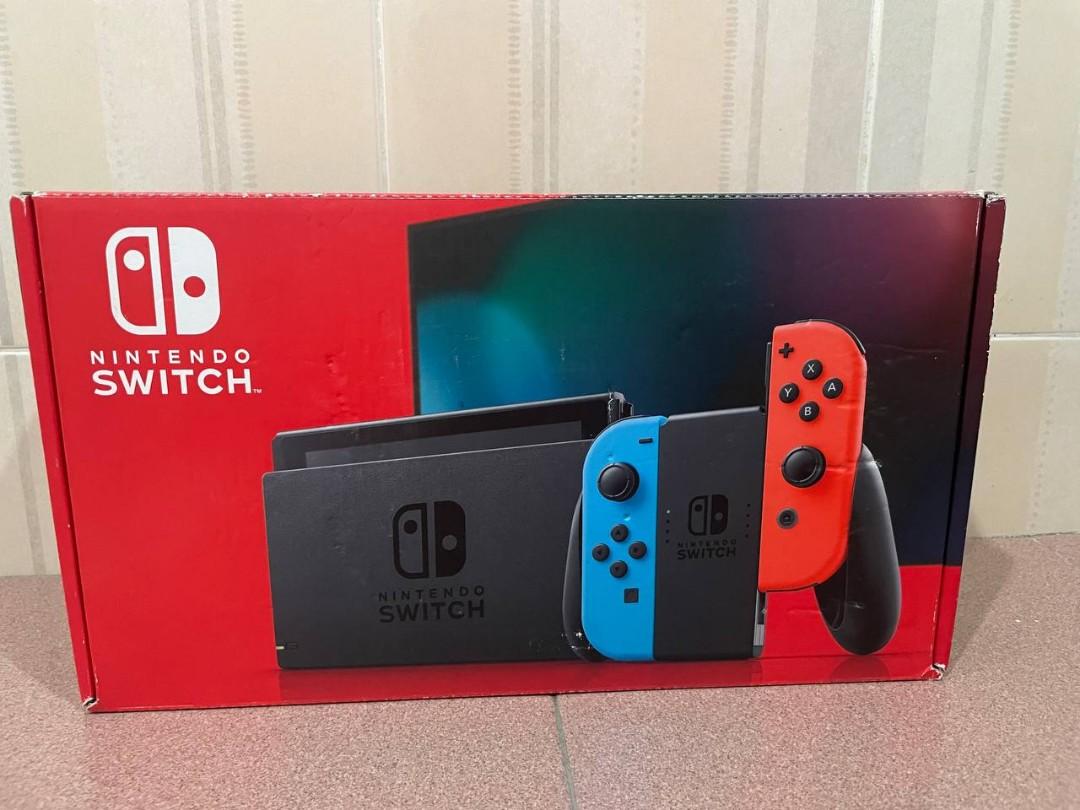 Nintendo Switch V2 Full Set, Video Gaming, Video Game Consoles