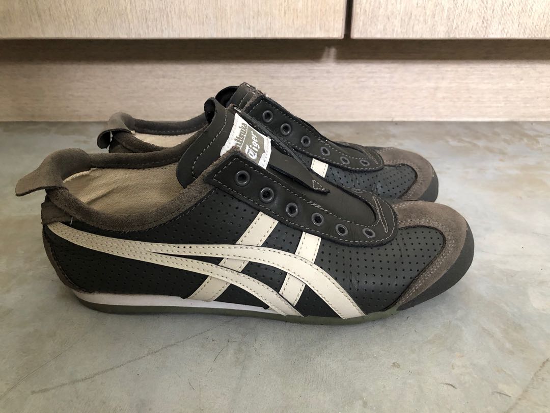 Onitsuka Tiger Mexico 66 Slip on Dark Sepia Oatmeal Women s