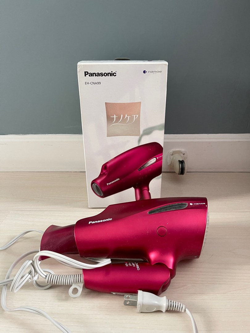 Panasonic hairdryer 奈米水離子吹風機風筒EN-CNA99-RP, 美容＆個人