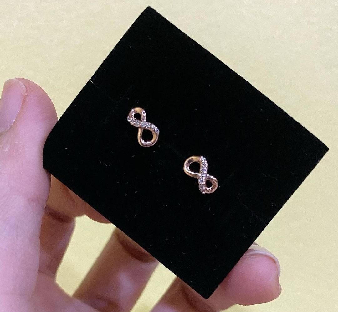Pandora rose infinity earrings store