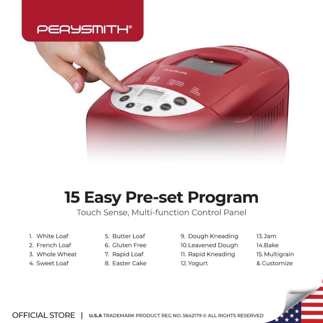 perysmith bread maker function