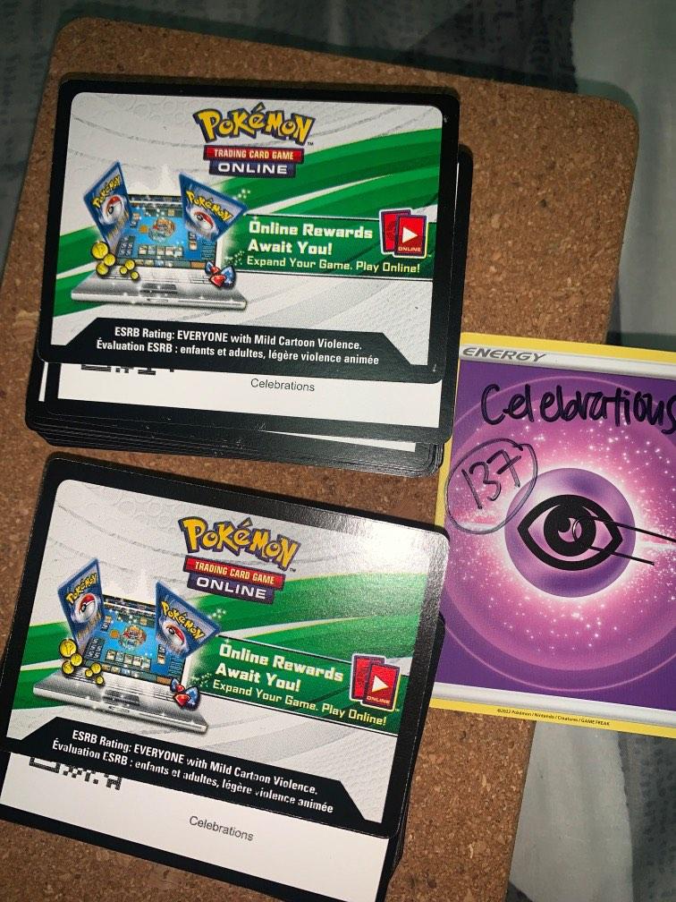 Pokemon TCGO Codes (Celebrations), Hobbies & Toys, Toys & Games on