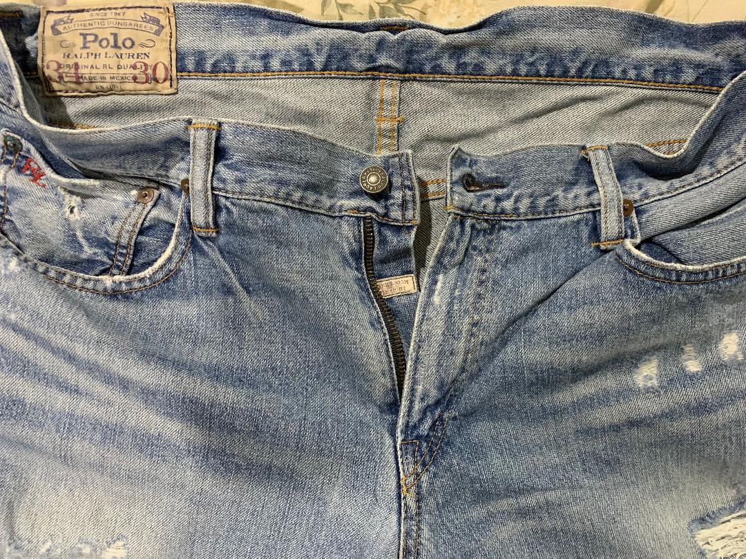 Polo Ralph Lauren Varick Slim Straight Distressed Jean size 34, Men's  Fashion, Bottoms, Jeans on Carousell