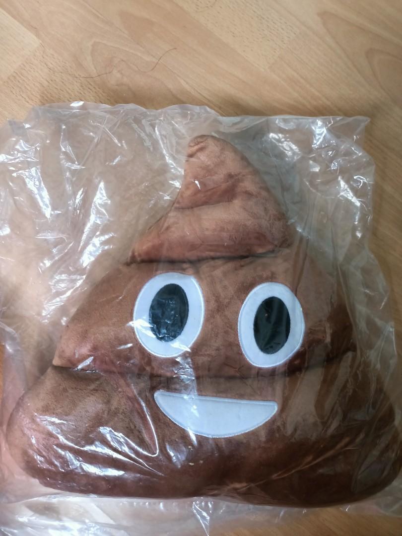 Poop emoji pillow, Hobbies & Toys, Toys & Games on Carousell