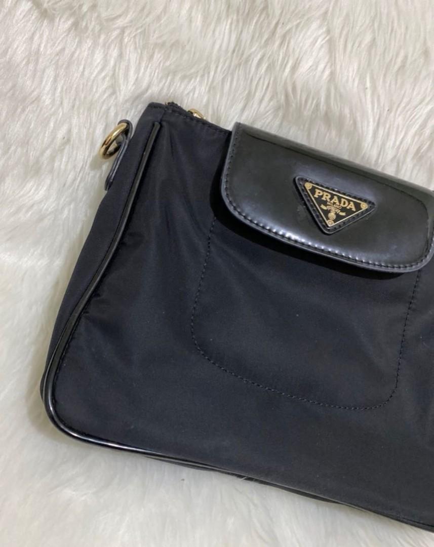 Prada tessuto detachable strap sling bag (Category: Luxury Bags & Wallets) located in Taguig. Submitted by preloveditems8888 (Listing ID 1181408095, Image 2). Description: See photos for details Coded japan source Detachable strap Prada sling bag black + sf.