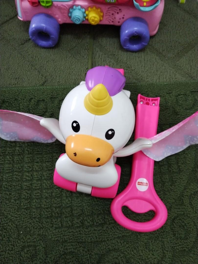 Preloved Fisher Price Push Flutter Unicorn Babies Kids