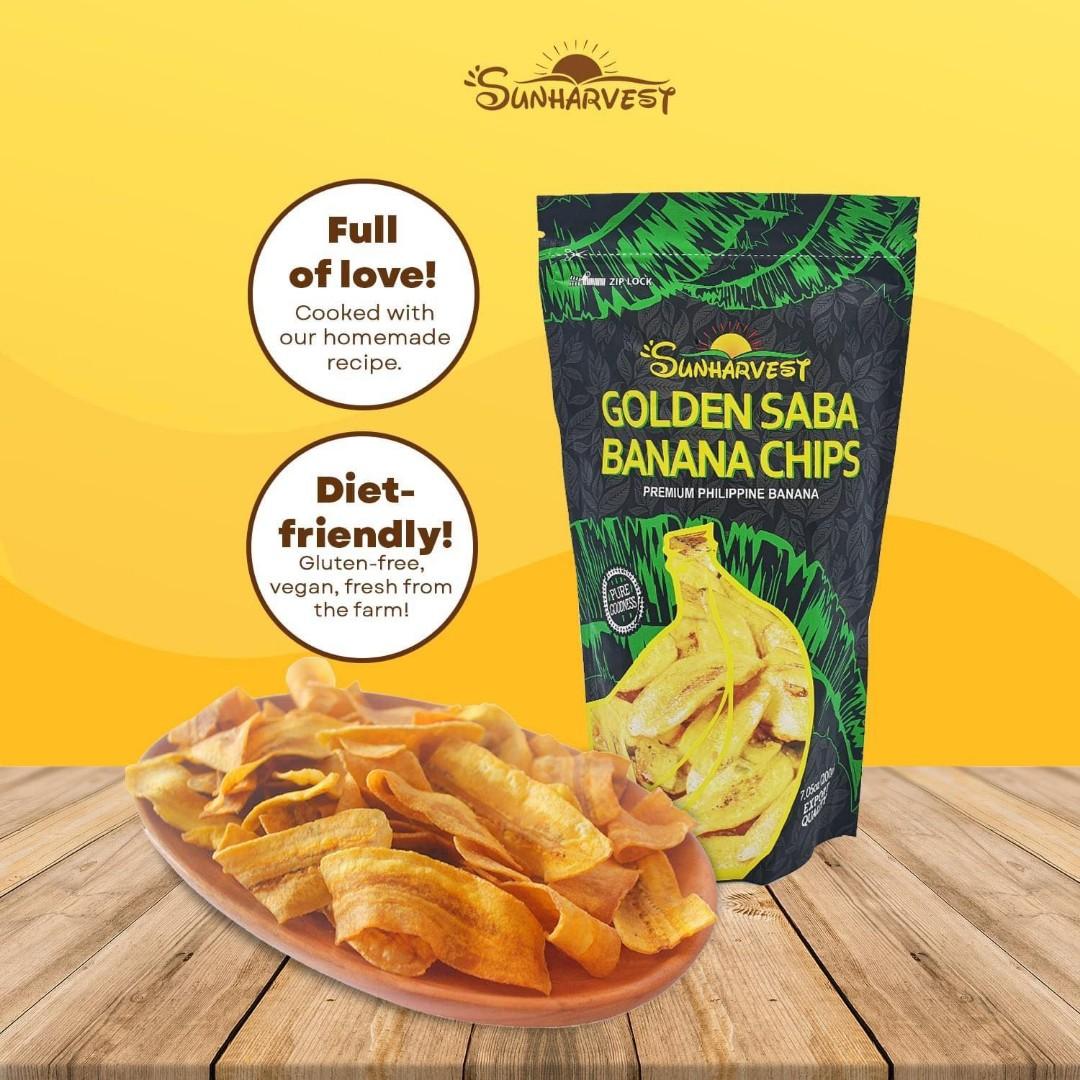 Premium Saba Banana Chips 200g and 100g, Food & Drinks, Packaged