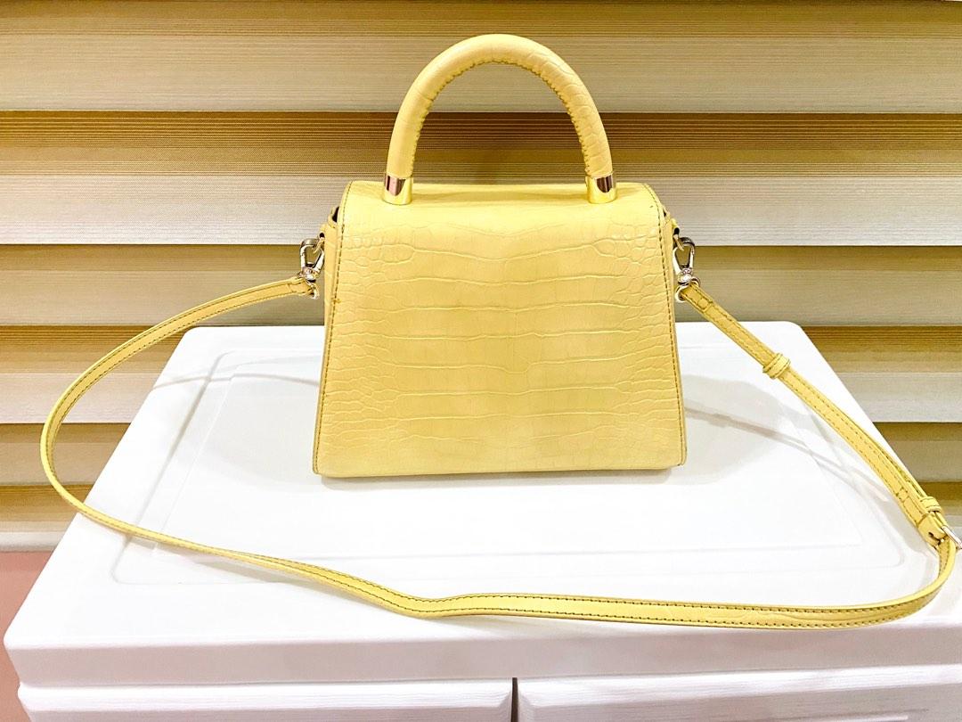 Charles and keith discount yellow sling bag