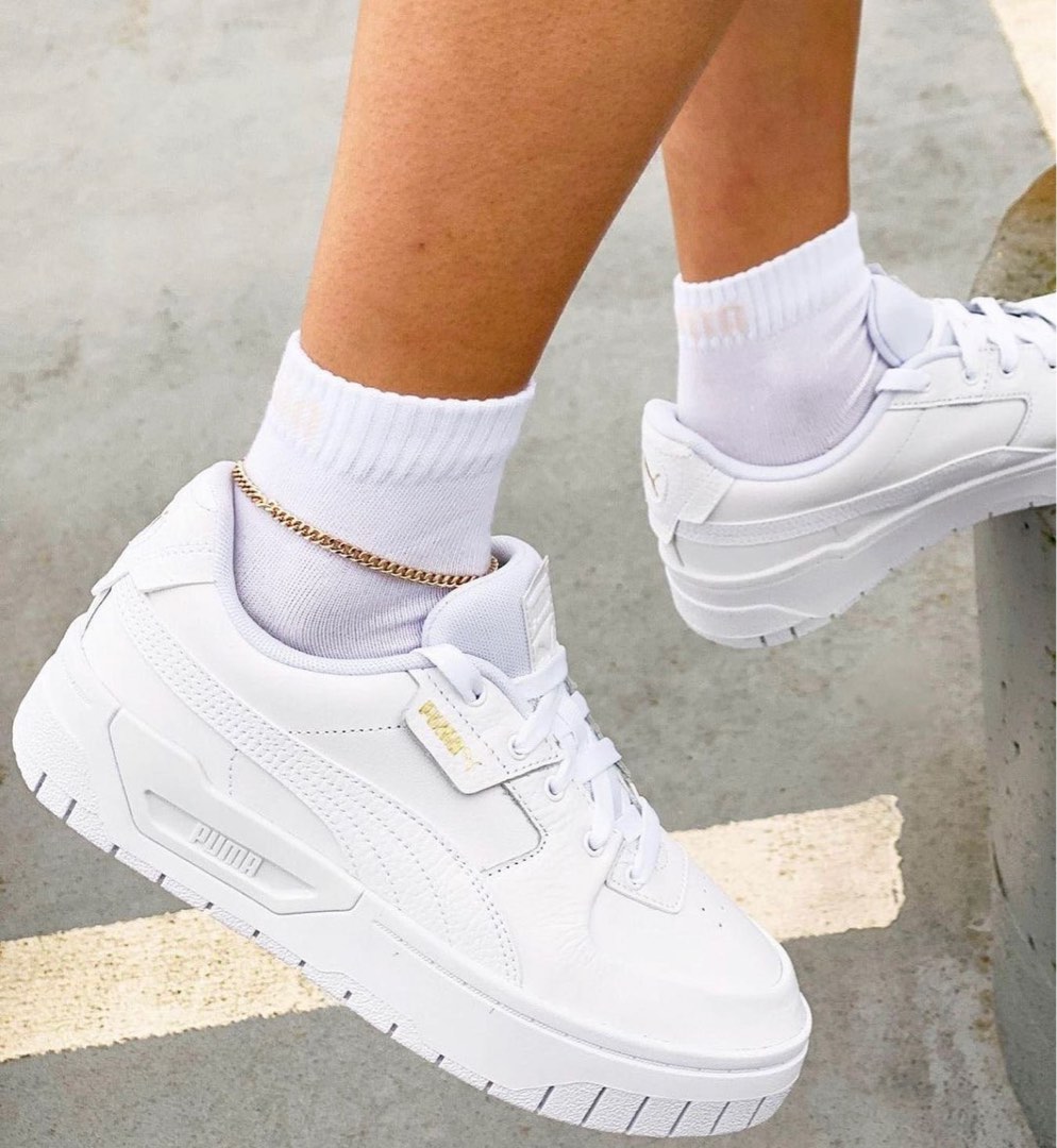 Puma white sale womens trainers