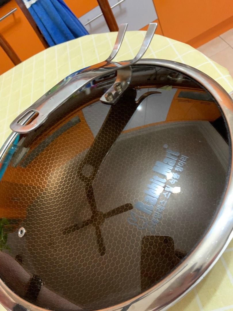 Rabbit Mart 34cm Honeycomb Non Stick Wok, TV & Home Appliances, Kitchen ...