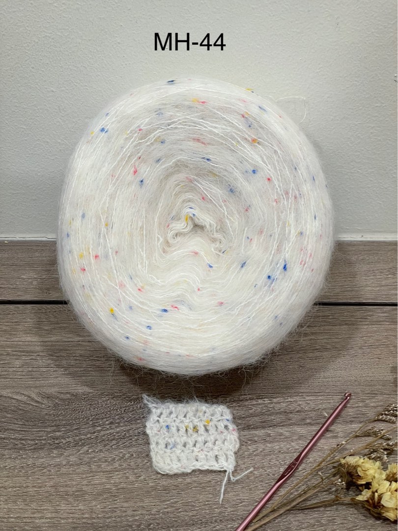 Rainbow Mohair Yarn., Hobbies & Toys, Stationery & Craft, Craft