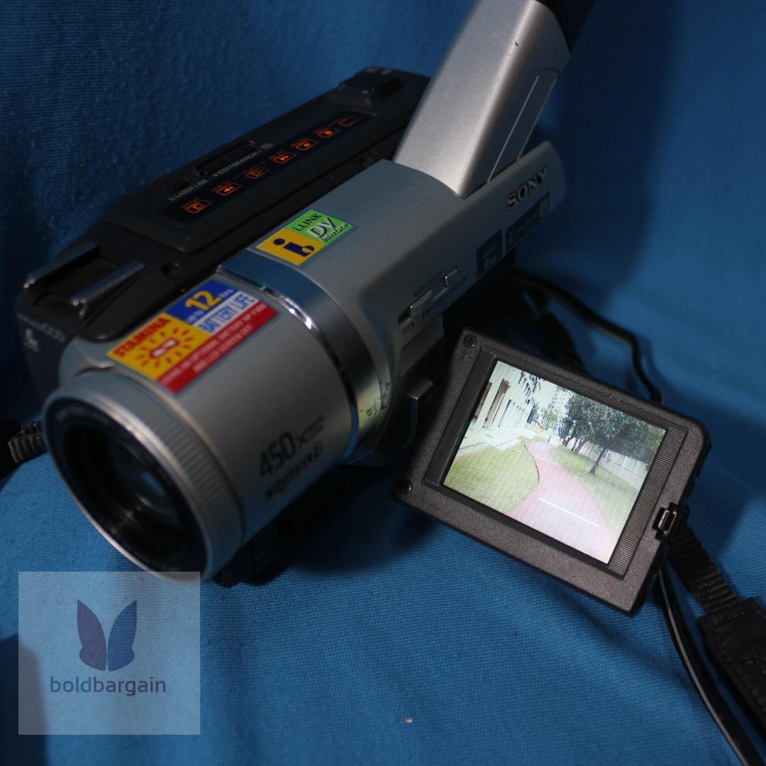 Rare Vintage Retro Sony Handycam CCDTRV120E Camcorder CCD Video Camera Digital 8 Cassette