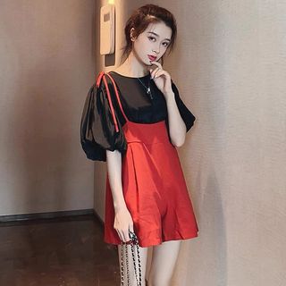 DEAL] CNY Ladies Romper Play Suit Red Evening Occasion Casual Elegant Long  Sleeve Shorts Jumpsuit Outing