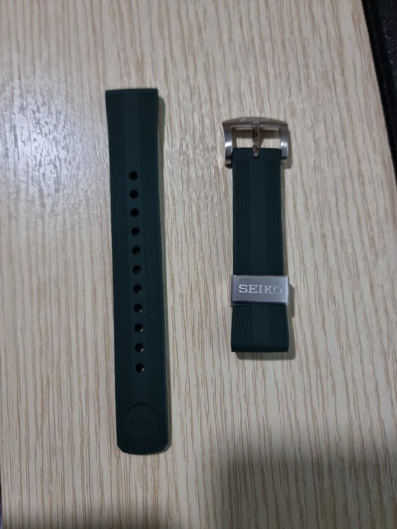 Seiko 20mm OEM Green Rubber Strap Ref. R03E014J0, Men's Fashion, Watches &  Accessories, Watches on Carousell