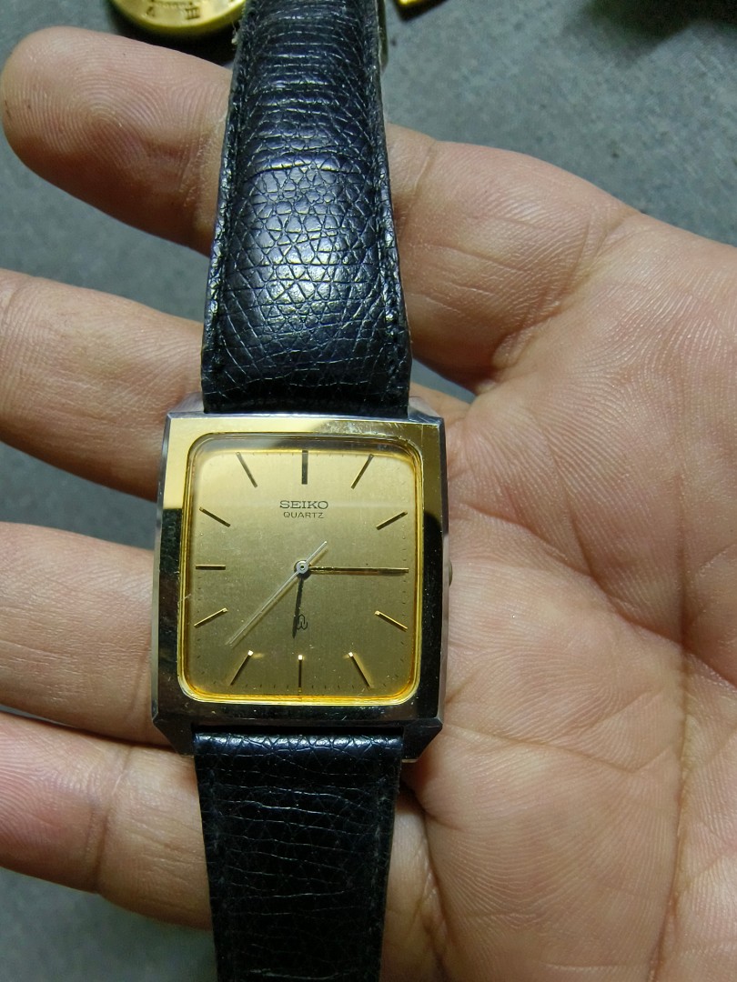 【稼動品／新品ベルト】SEIKO 腕時計　ドルチェ　レクタンギュラー　シルバー