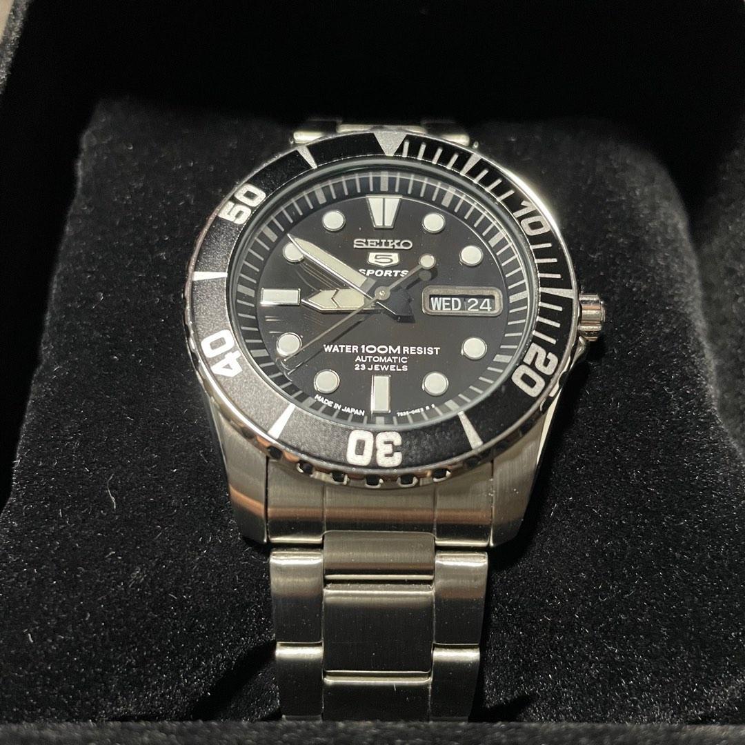 SEIKO 5 Sports Automatic 23 Jewels Made in Japan Sea Urchin 100m Divers SNZF17J1 SNZF17J SNZF17 Rare discontinued Luxury Watches on Carousell