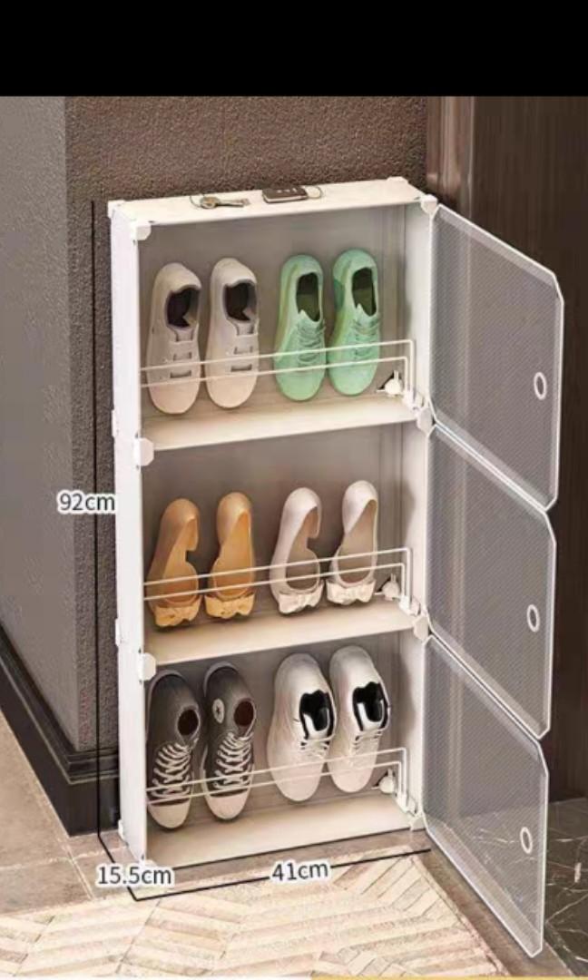 Shoe cabinet very slim 15.5cm Furniture Home Living Furniture Shelves Cabinets Racks on Carousell