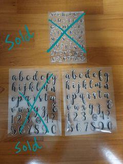 Silicone alphabet stamps