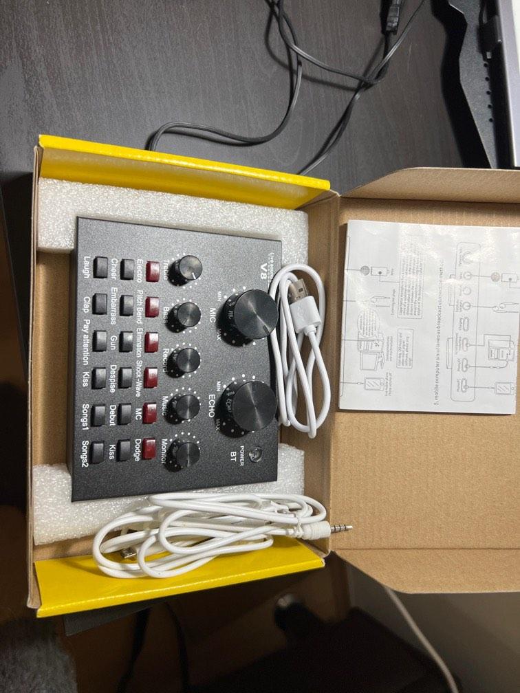 Singing live sound card - brand new, Audio, Microphones on Carousell