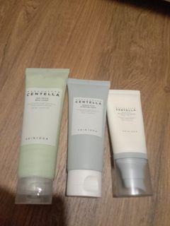 Skin1004 hyalu-cica centella sleeping pack sun serum and cleanser