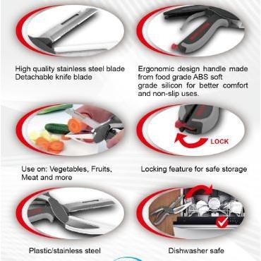 Smart Cutter 7-in-1 | Knife cutting board chopper slicer, Furniture ...