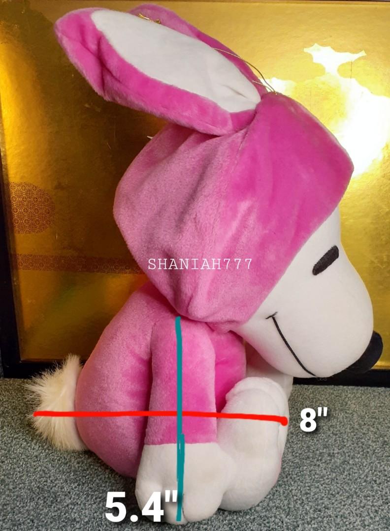 SNOOPY The Easter Beagle Plush Peanuts Collectible Bunny Costume New ...