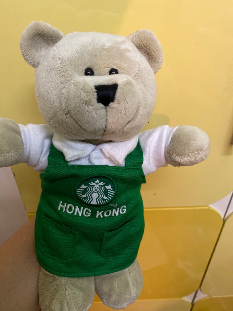 Starbucks Teddy bear, 興趣及遊戲, 玩具 & 遊戲類 Carousell