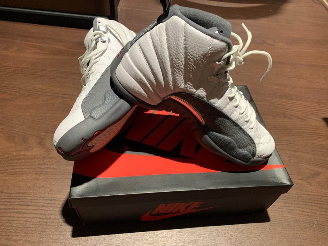 Steal Air jordan 12 white dark grey