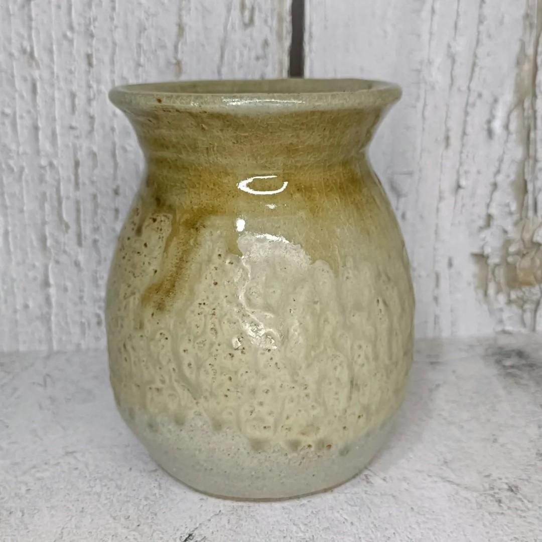 Stoneware jar/vase/utensils holder (Category: Other Kitchenware & Tableware) located in Mandaluyong City. Submitted by aishoppe08 (Listing ID 1181386151, Image 1). Description: h12cm x d8.5cm x c33cm thick and heavy.
